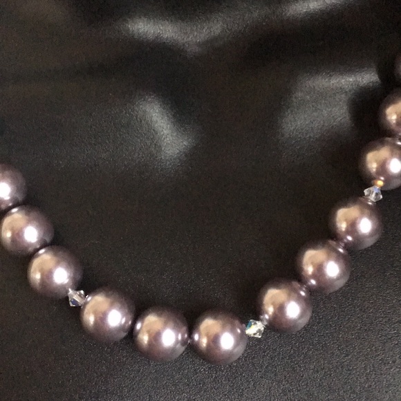 Vintage Sterling necklace size 20”Swarovski. - Picture 2 of 8